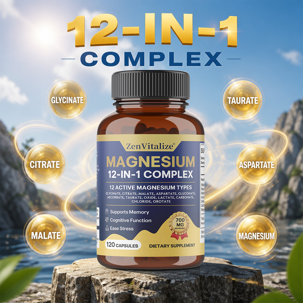 Magnesium Glycinate Capsule - 마그네슘 복합체 12 in 1 마그네슘