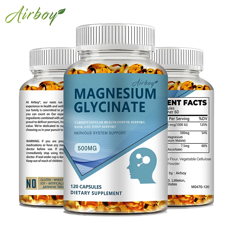 Magnesium Glycinate Capsule - 마그네슘 글리시네이트 - 수면 개선, 신경