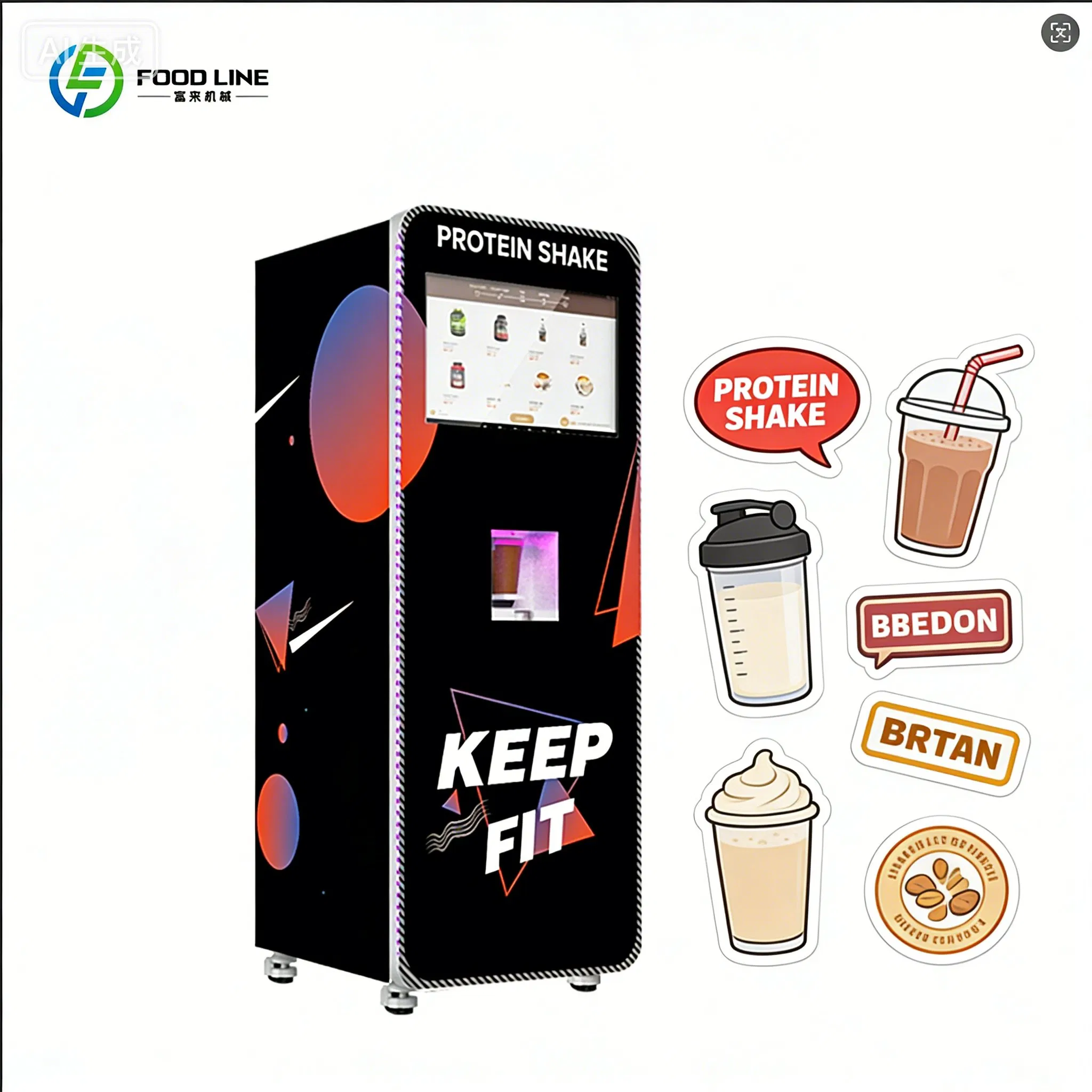 Nutrition Fitness Center - 영양 자판기 완전 자동 단백질 쉐이크