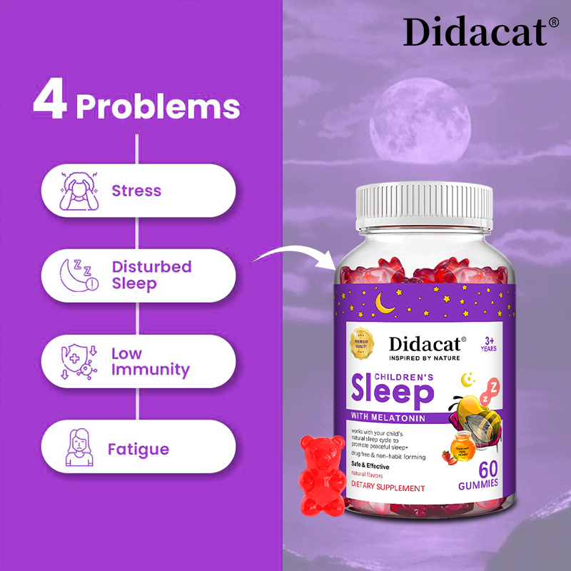 어린이 멜라토닌 구미 - 어린이를 위한 부드러운 수면  - Melatonin Sleep Gummy 리뷰 및 가격