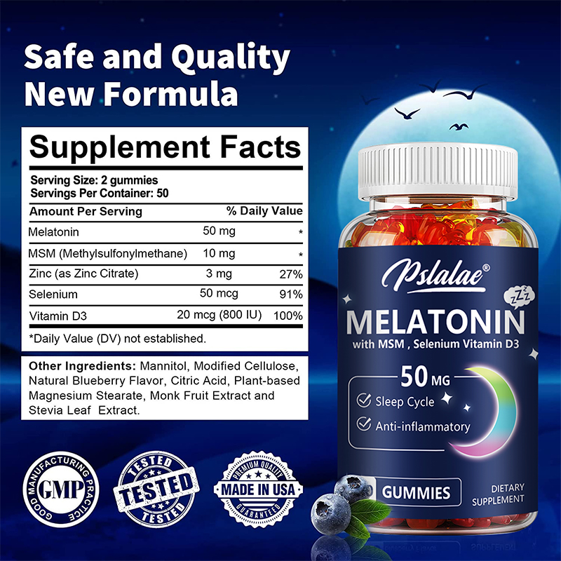 멜라토닌 구미 50mg - 수면 보조제, 수면의 질 개 - Melatonin Sleep Gummy 리뷰 및 가격
