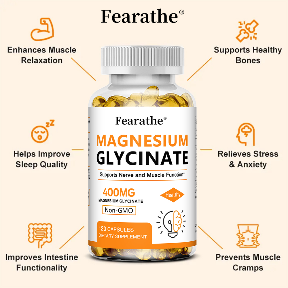 마그네슘 글리시네이트 400mg 캡슐, 근육, 뼈, 심 - Magnesium Glycinate Capsule 리뷰 및 가격