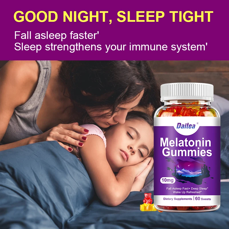 멜라토닌 10mg 보충제 |   수면의 질과 집중력을  - Melatonin Sleep Gummy 리뷰 및 가격