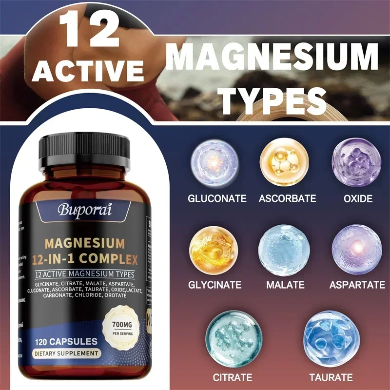 마그네슘 복합체 - 휴식을 취하고 기분을 개선하며 수면 - Magnesium Glycinate Capsule 리뷰 및 가격