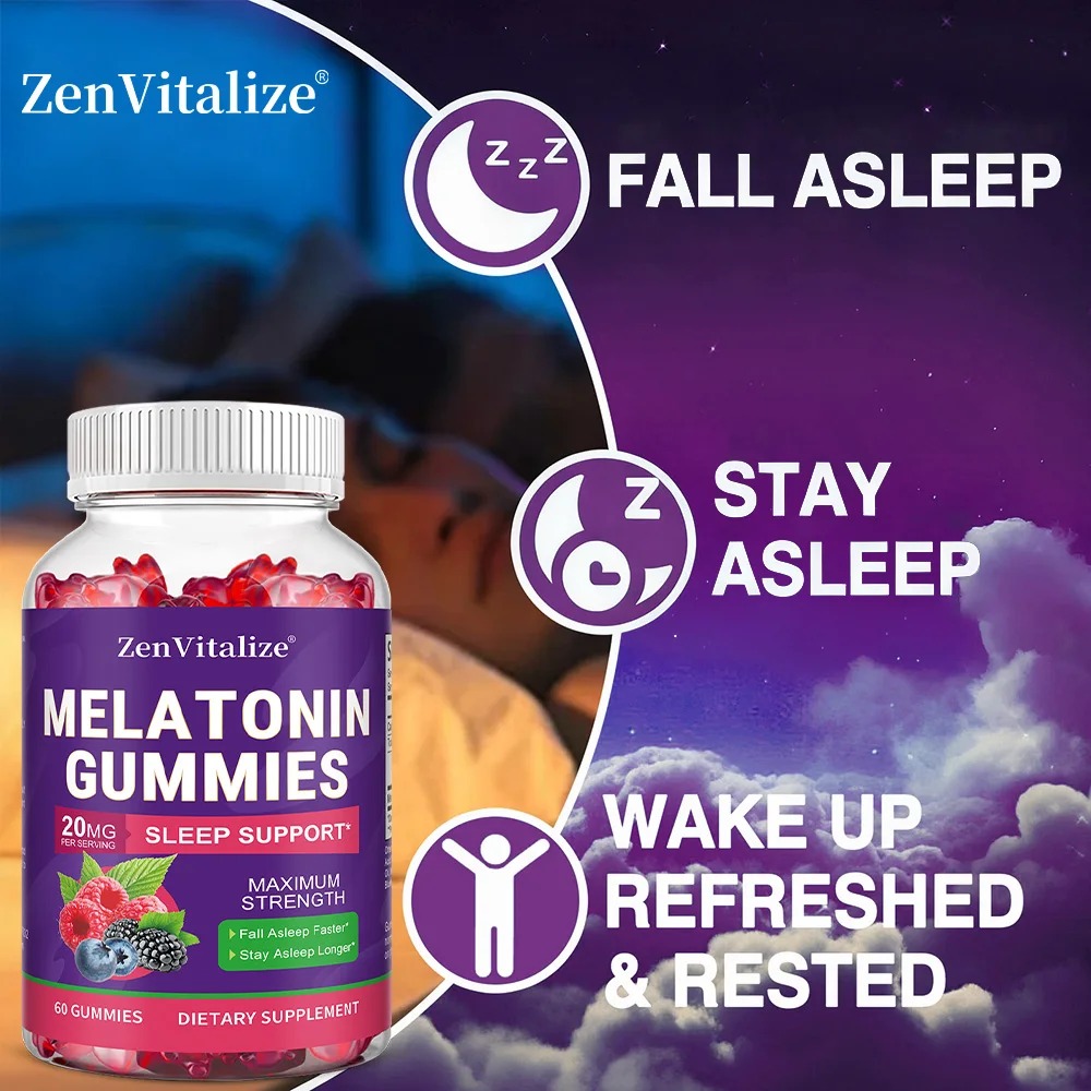 성인용 멜라토닌 구미는 수면의 질을 높이고, 기분을 개 - Melatonin Sleep Gummy 리뷰 및 가격