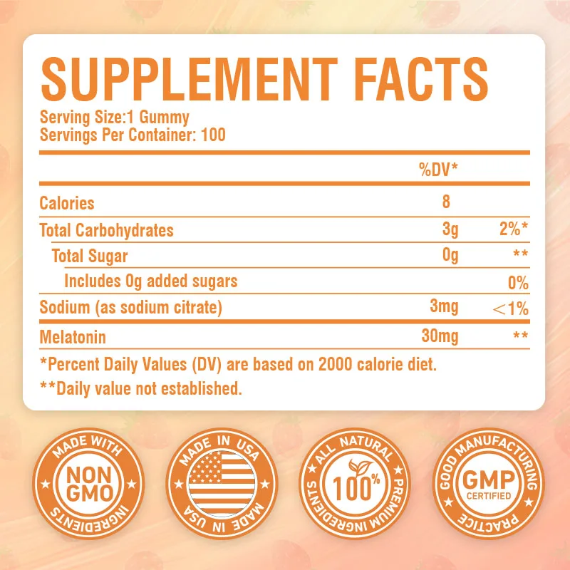 멜라토닌 30mg - 불안과 스트레스 완화, 수면의 질 - Melatonin Sleep Gummy 리뷰 및 가격